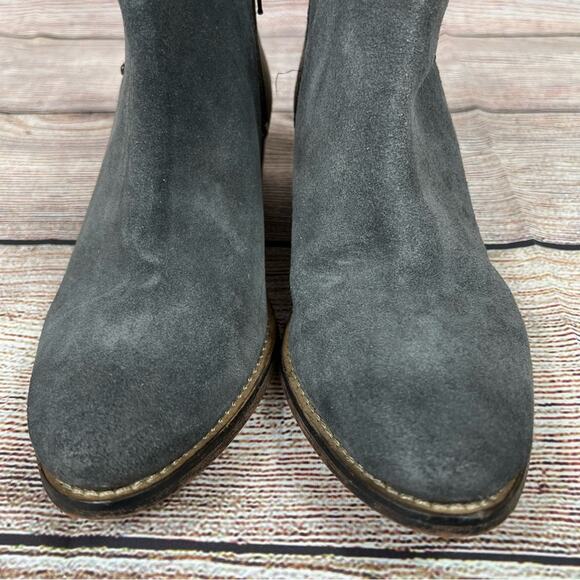 Diba True Short Order Suede Ankle Boots in Charcoal Pewter Size 8 Boho Western - Picture 3 of 13